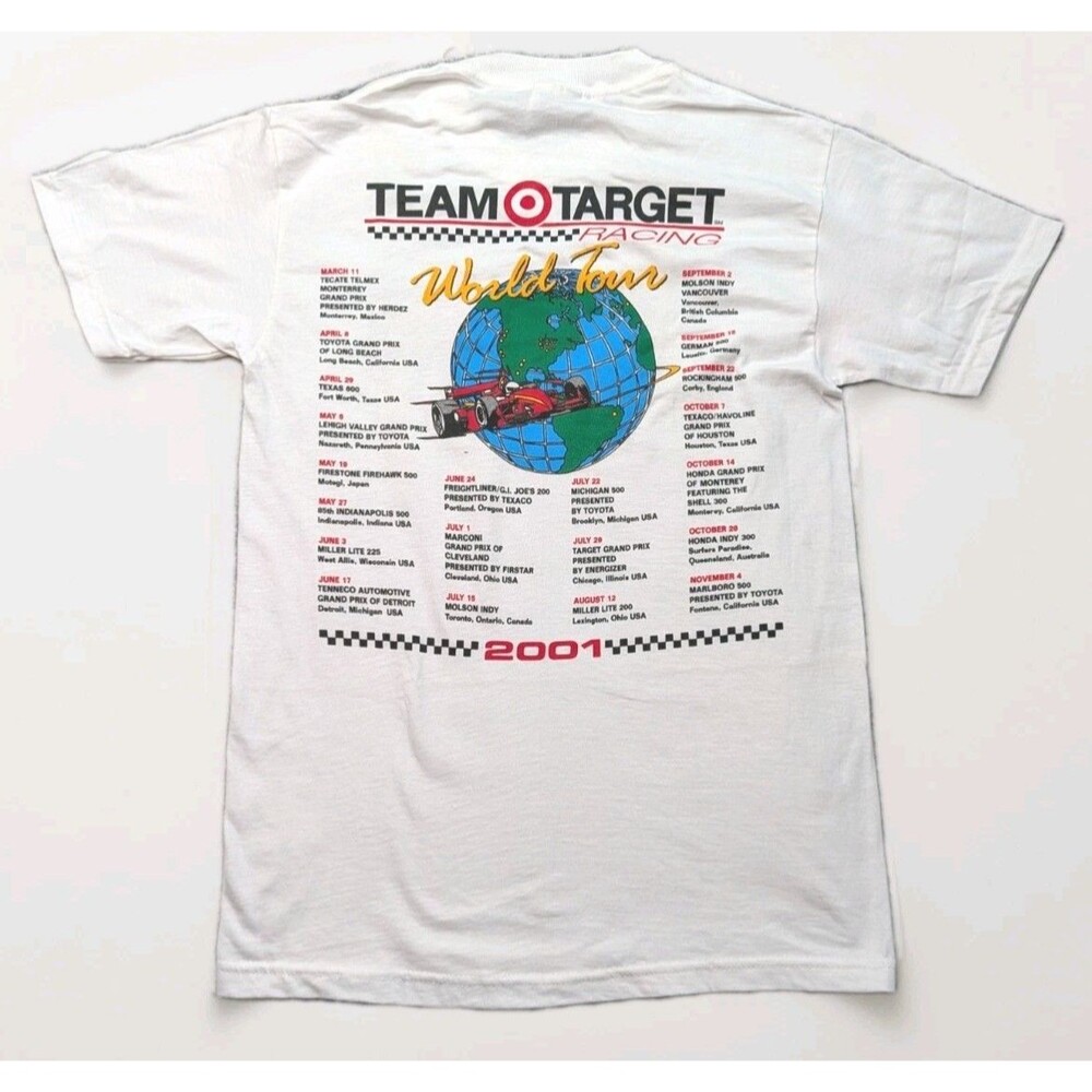 Vintage TARGET Chip Ganassi Racing Cart Champions World Tour TShirt Size Small